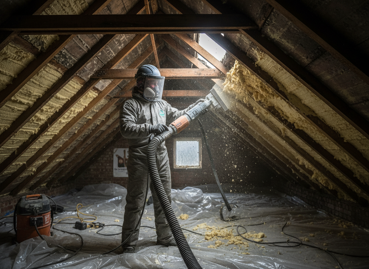 Thermal Spray Foam Removal in Huddersfield, West Yorkshire